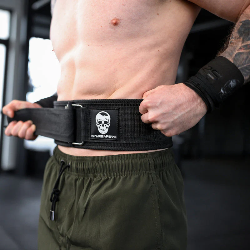Quick Locking Weightlifting Belt | Premium Back Support - Navy - Image 7